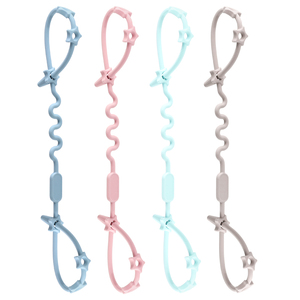 حبل قابل للتمدد ، حامل سلسلة لهاية الطفل ، زجاجة طفل رضيع ، حزام أمان لعربة الأطفال - Product Image 3