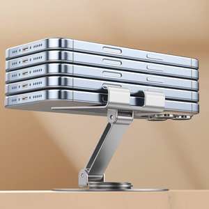 <span class=keywords><strong>W1</strong></span> Soporte ajustable para tableta de aleación de aluminio de 360 grados Soporte giratorio para teléfono móvil Montaje interior para varios tamaños de móvil - Product Image 6