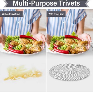 Posavasos de Bambú para Ollas y Sartenes Calientes, Resistentes al Calor, No Tóxicos, Estilo Chino Tradicional para Encimeras de Cocina - Product Image 5