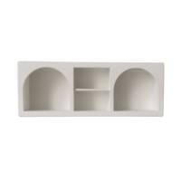 Étagère murale flottante pliable en bois de style européen moderne INNOVA, couleur blanche, pour le salon