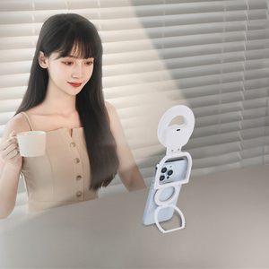 자석 휴대폰 거치대 필라이트 라이브 스트리밍 카메라 뷰티 RGB 포켓 풀컬러 LED USB 충전 사진 조명 - Product Image 4