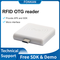Lector Pasivo USB OTG Móvil RFID UHF FONKAN de 865-868 MHz o 902-928 MHz para Etiquetas EPC GEN2 R/W