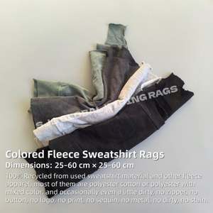 Trapos de Algodón 100% Confiables a Granel, Trapos de Felpa de 1kg de Colores, Trapos de Algodón para Limpiar Sudaderas y Ropa - Product Image 2