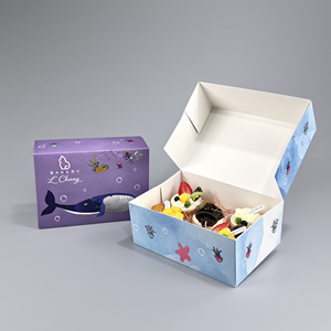 Caja de Embalaje para Pasteles Personalizada Sunshine, Impresa a Medida, Papel Blanco de Grado Alimenticio de 350 g/m², Caja para Postres, Panadería y Pastelería - Product Image 6