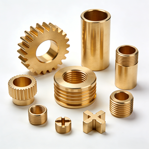 Fabricant de pièces usinées CNC en cuivre OEM, services de tournage CNC de précision pour axes et composants en laiton sur mesure - Product Image 1