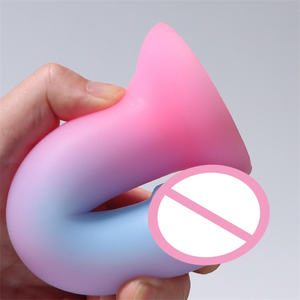 Penis buatan silikon bebas telur ringan mainan Dildos warna orgasme pria dan wanita - Product Image 3