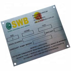 Tùy chỉnh nhôm thép TAG tấm kim loại Số serial tấm kim loại dữ liệu Tên tấm - Product Image 6