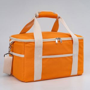 Custom Canvas Insulated Lunch Cooler Bag Leakproof Portable Collapsible Soft Cooler Bag - Product Image 3