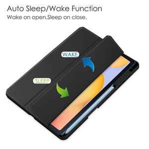 สําหรับแท็บ<span class=keywords><strong>Samsung</strong></span> <span class=keywords><strong>S6</strong></span> <span class=keywords><strong>Lite</strong></span> 2024 2022 2020 SM-P610 <span class=keywords><strong>P613</strong></span> P619 พร้อมปากกาTrifoldกรณีอะคริลิคโปร่งใสกันกระแทกHard Shell - Product Image 3