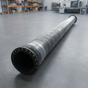 Spiral Wire Reinforced <b>Rubber</b> Hose with Flanged Ends for Cement Transfer Cement <b>Rubber</b> Hose, - Product Image 3