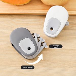 Éplucheur manuel portable 3-en-1 pour fruits et concombres avec lame en acier inoxydable 430, couteau à éplucher les légumes pour l'extérieur - Product Image 2