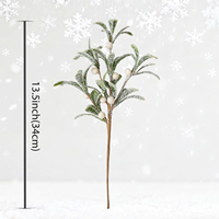 Sapin de Noël artificiel givré en épicéa, le plus vendu, petit format avec base, écologique, pour décoration de vase, maison, table, mariage, Noël