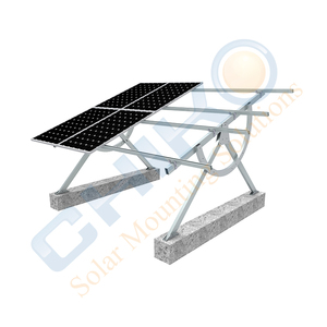 <span class=keywords><strong>Para</strong></span> sistemas de soporte de montaje solar de acero ajustable de alta eficiencia con certificación UL Panel solar de tierra de aluminio negro <span class=keywords><strong>para</strong></span> uso doméstico - Product Image 1