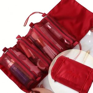 Bolsa de Cosméticos Multiusos Desmontable, Organizador de Artículos de Aseo Portátil para Viaje, Bolsa de Maquillaje Enrollable - Product Image 2