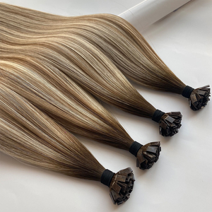 Conception de logo gratuite, emballage gratuit, extensions de cheveux chinoises à pointe plate Remy double tirage, toutes les couleurs disponibles pour la teinture. - Product Image 6
