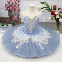Nouvelle jupe de ballet imprimée pour filles, tutu de ballerine pour femmes, costumes de danse pour spectacles, tenue de danse en coton pour enfants, avec paillettes