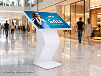 Affichage publicitaire numérique sur écran tactile sur pied pour intérieur, écran 4K, kiosque Android, prix d'usine