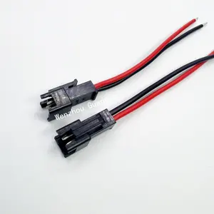 Custom SM2.54 2 3 4 5 6pin SM Male   female Led Connector 2pin/3pin/4pin/5pin 6pin Wire cable pigtail Plug Total length