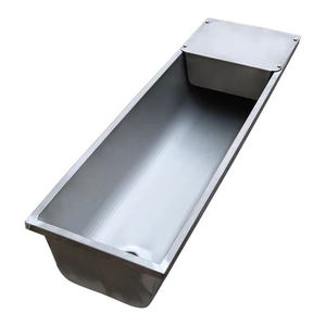 4m de longueur en acier inoxydable mouton ferme équipement alimentaire mangeoire auge alimentation animale auge en métal - Product Image 3