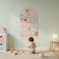 Cartes magnétiques double face alphabet et chiffres pour enfants, tuiles d'apprentissage réutilisables effaçables à sec, cartes éducatives Montessori de phonétique