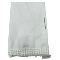 Foulard Ghutra Arabe Blanc CCY, Doux et Respirant, Voile Saoudien Musulman, Turban Islamique Keffiyeh, Assorti à la Thobe, pour la Prière et le Quotidien