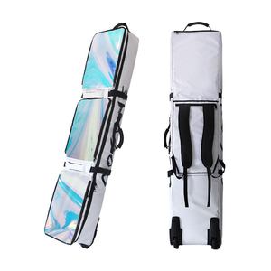 Sac de <span class=keywords><strong>ski</strong></span> à roulettes rembourré et imperméable, sac de snowboard avec roues pour les voyages en avion, sac à roulettes pour snowboard ou skis, capacité importante - Product Image 3