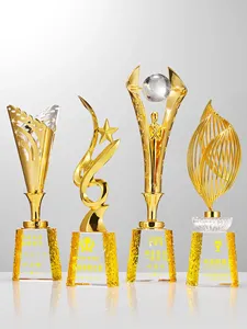 Trofeo in Metallo e Cristallo Creativo, Premio Personalizzato di Alta Gamma per Dipendenti Eccezionali, Competizioni Aziendali e Riunioni Annuali - Product Image 3