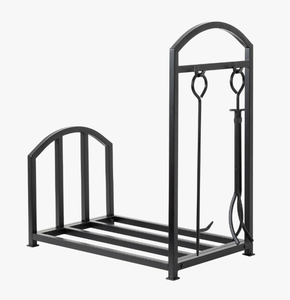 Porta Legna in Legno Stile Australiano Robusto per Parco Pubblico, con Giunti Saldati al Laser di Precisione, Resistente alla Ruggine, con Attrezzi - Product Image 1
