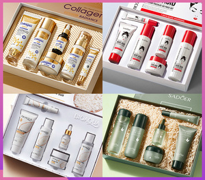 Série de boîtes de produits de soin de la peau à <span class=keywords><strong>prix</strong></span> de gros d'usine, Collagène osseux anti-rides, raffermissant et hydratant, ensemble de six pièces - Product Image 5