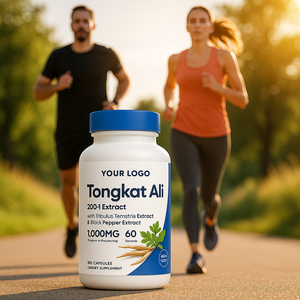 Tự nhiên Tongkat Ali 200:1 chiết xuất viên nang với Tribulus & hạt tiêu đen 1000mg 120 viên nang - Product Image 4