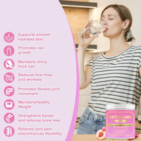 Poudre de collagène multi-sources certifiée GMP avec mélange prébiotique FOS + probiotique, favorise l'élasticité de la peau, la santé des articulations, des os et de l'intestin