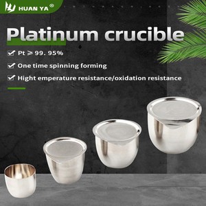 Creuset en platine 99,95 % de haute pureté pour la recherche scientifique et la culture de cristaux en laboratoire - Product Image 1