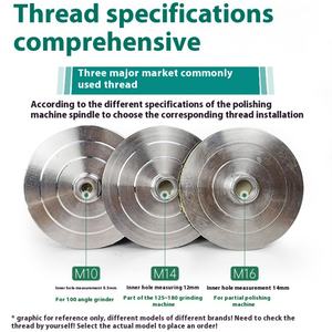 Disque de ponçage auto-adhésif à sec 100-3000 grains, qualité industrielle, pour polissage de pierre, papier de verre en alliage d'aluminium avec ventouse - Product Image 3