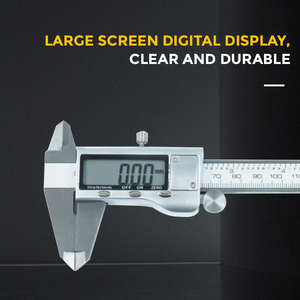 <span class=keywords><strong>Calibrador</strong></span> Digital <span class=keywords><strong>Vernier</strong></span> <span class=keywords><strong>de</strong></span> Acero Inoxidable <span class=keywords><strong>de</strong></span> 0-150 mm (6 Pulgadas) con Pantalla Grande, Medición Métrica y <span class=keywords><strong>en</strong></span> <span class=keywords><strong>Fracciones</strong></span> - Product Image 4