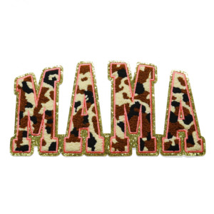 Mode personnalisé patchs à carreaux broderie grande maman Chenille Patch fer sur pour vêtements décorations - Product Image 6