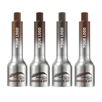 Crème à sourcils pressée naturelle 4 couleurs, marque privée, logo personnalisé, maquillage végétalien, cosmétiques en gros pour femmes et filles, beauté