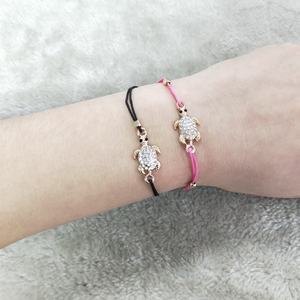 12 Pz/set Delle Donne Placcato Oro Del Rhinestone Sea Turtle Fascino Zircone Sveglio Del Braccialetto New <span class=keywords><strong>con</strong></span> il Regalo - Product Image 5