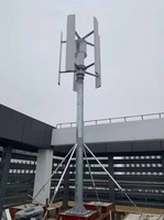 Éolienne à axe vertical ESG H12-W-18 1KW, pales en fibre de nylon, sortie 12V/24V, diamètre du rotor 1,28m, pour système d'énergie éolienne domestique