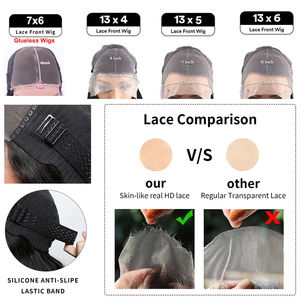 Pelucas <span class=keywords><strong>de</strong></span> <span class=keywords><strong>Cabello</strong></span> Humano con Frente <span class=keywords><strong>de</strong></span> Encaje Ondulado HD <span class=keywords><strong>de</strong></span> 200 40 46 30 Pulgadas 13x4, Peluca Frontal <span class=keywords><strong>de</strong></span> Encaje Brasileño, Pelucas sin Pegamento, <span class=keywords><strong>Cabello</strong></span> Humano Listo para Usar - Product Image 6