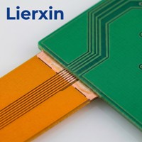 Capteur de robot Lierxin LEX-ROBOT-RFX, PCB rigide-flexible multicouche personnalisé, haute température de cuisson (Tg) FR4/Polyimide, intégration tactile, force, IMU, vision