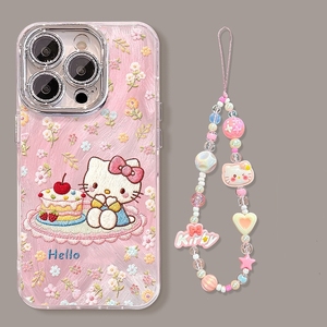 Cute cartoon kt Cat IMD TPU Mobile phone case for iPhone 17 air 16 15 14 pro max cartoon character <b>Camera</b> protection cover back - Product Image 3