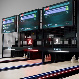 Pista de <span class=keywords><strong>Bolos</strong></span> Duckpin de 4 Carriles, Máquinas de Colocación de Bolas AMF, Yverse - Product Image 6