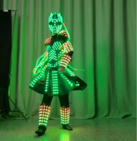 Spectacle de fête de Noël LED Robot Costume Stage Dancer Performance Show Dress