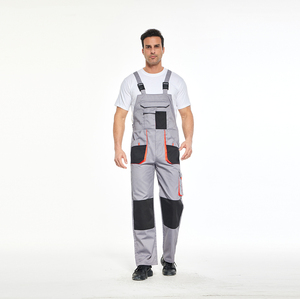 Men's Heavy Duty <strong>Work</strong> <strong>Overalls</strong> with Knee Pad - Multi-Pocket Utility Bib Cargo Pants for Auto Repair/Industrial - Product Image 1