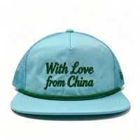 Cappellini da Baseball in Nylon Leopardato alla Moda con Cordino, Personalizzabili con Ricamo, 5 Pannelli, Blu Navy, Snapback