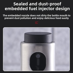 Handy Stainless Steel & <b>Plastic</b> Oil Spray <b>Bottle</b> Push-Type Kitchen Seasoning for Barbecue Herb & Spice Tool - Product Image 4