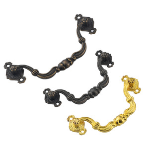 Chinese Style Zinc Alloy Drawer Handles Bar Shape Antique Bronze Gold Plated Durable Cabinet Furniture <b>Hardware</b> Small Large Size - Product Image 5