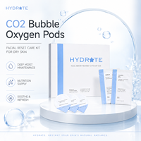 Kit de soin unifiant le teint : Capsules d'oxygène avec gel pour l'éclat de la peau, Gel de base facial à bulles d'oxygène CO2, Exfoliation Spa
