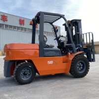 Chariot élévateur diesel WGZN Factory Outlet 5t 3.5t 3t, hauteur de levage 5m, CE ISO, quatre roues motrices, mini chariot élévateur tout-terrain de haute qualité