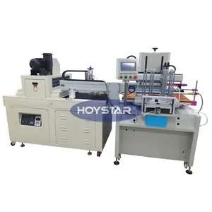 school protractor Flexible steel ruler and plastic scale screen printing machine with UV dryer oven
